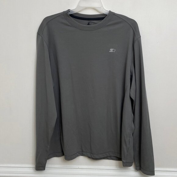Starter Dri-Star T-Shirts L/S Lot of 2 Men’s 3XL (54/56) Gray/Black & Gray - Picture 2 of 11